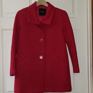 Hot Pink Wool Blend Talbot Ribbed and Lined Short